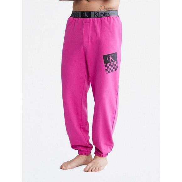 Calvin Klein NM2438510 Men's Sz L Pink/Black "CK" Logo Lounge Jogger Pants $60 - Picture 11 of 11